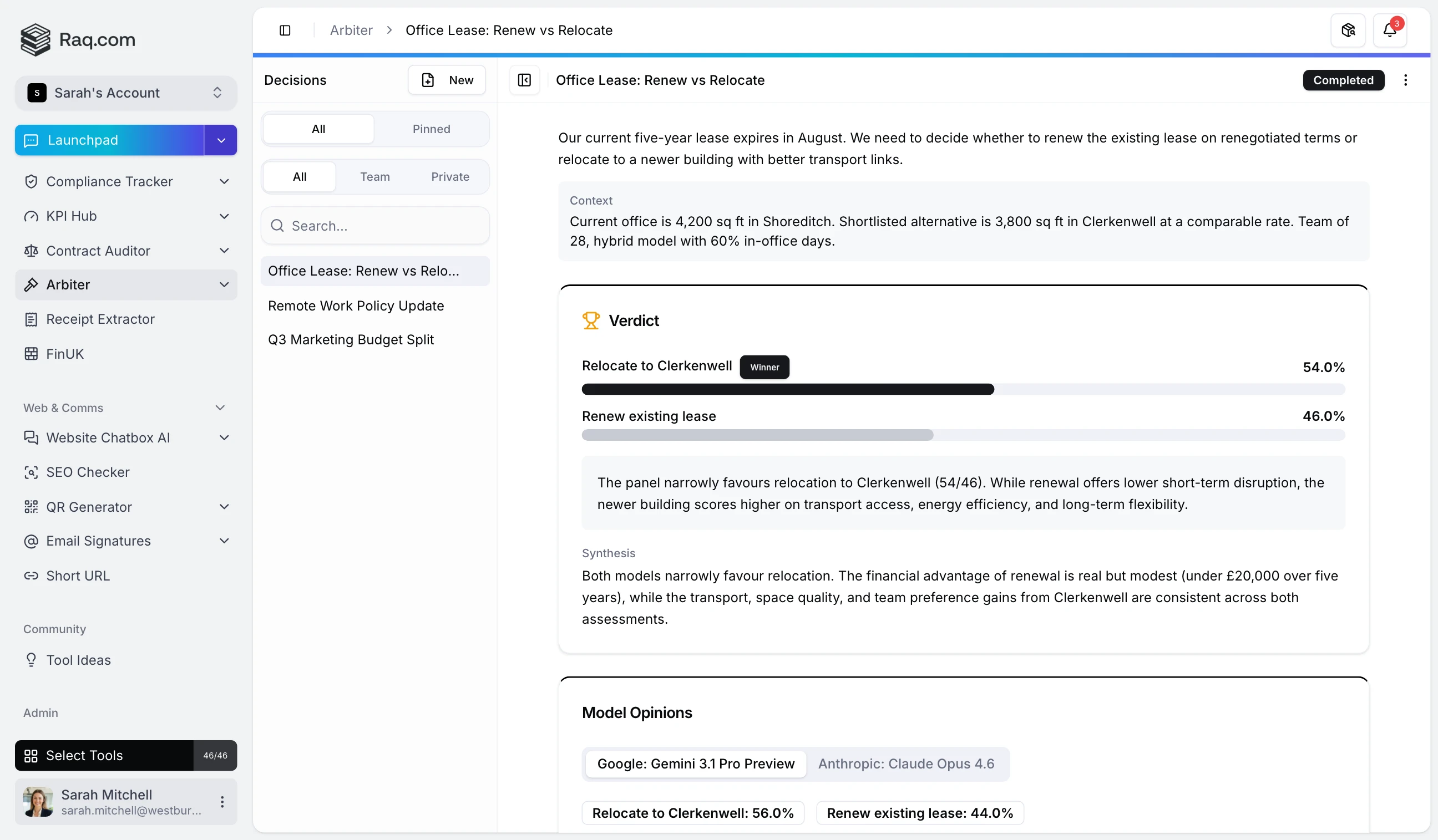 Arbiter: Blind AI Deliberation for Multi-Party Decisions