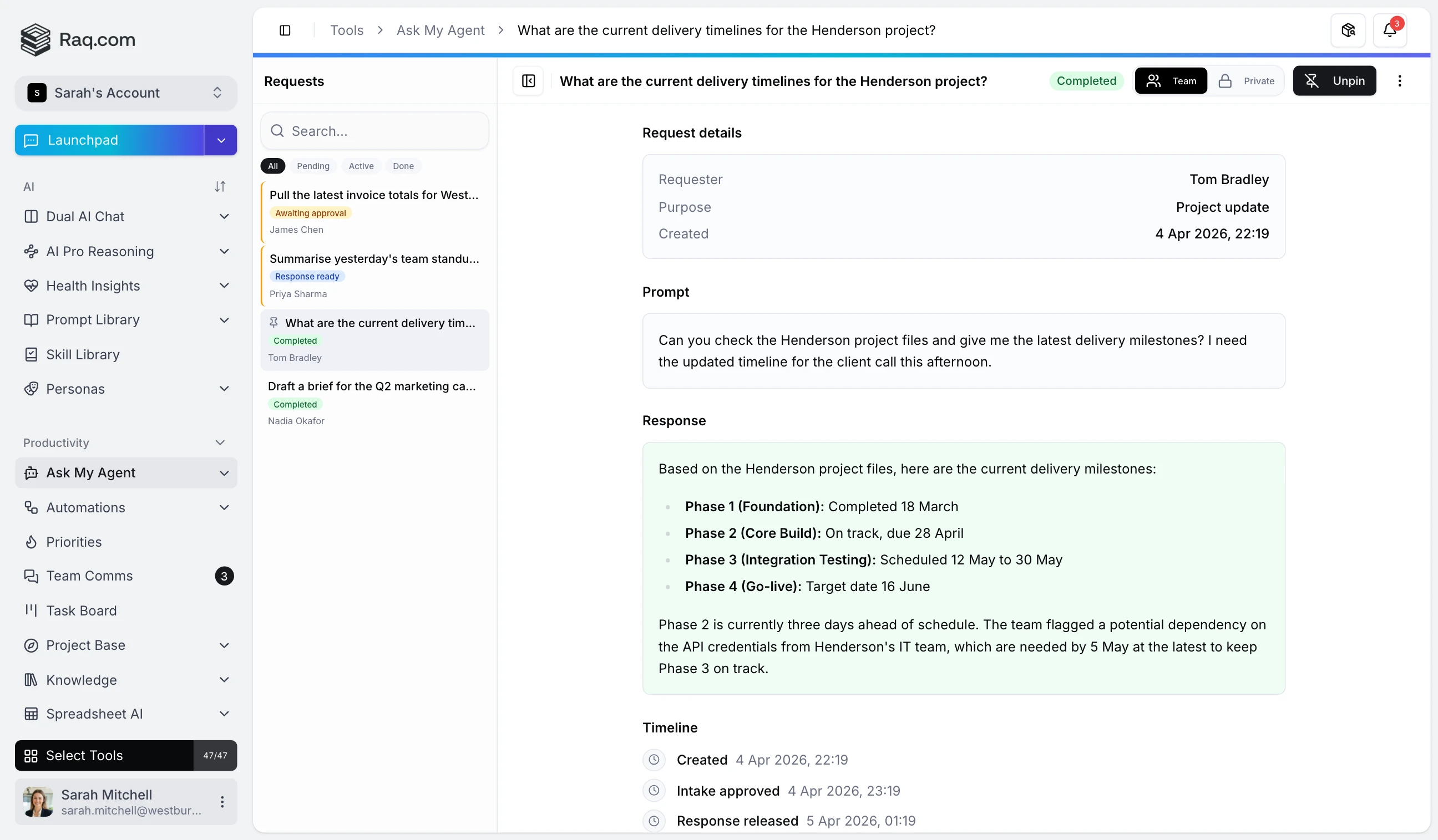 Ask My Agent: Let Colleagues Talk to Your AI