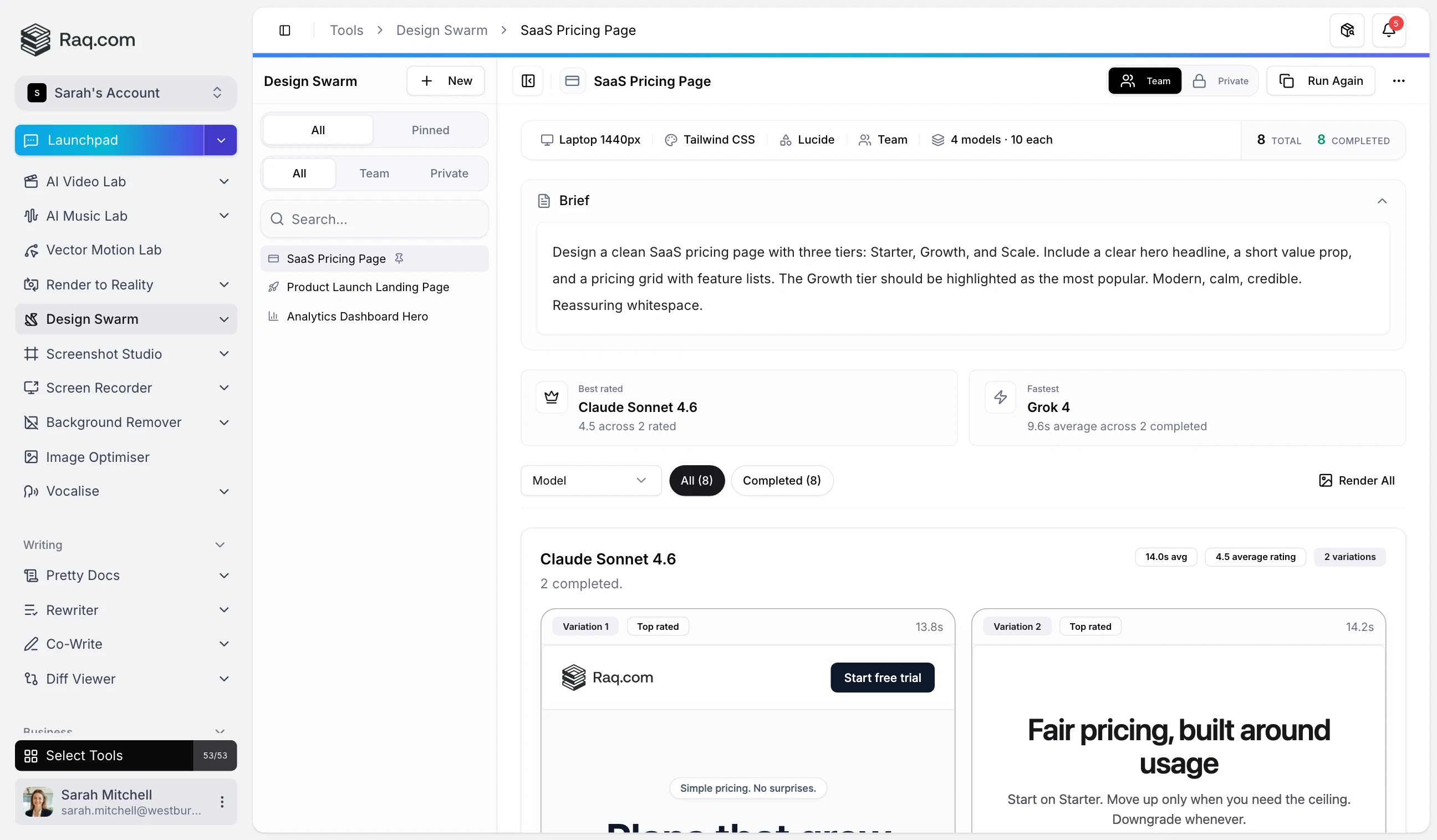 Design Swarm: Generate Dozens of Designs Across Every AI Model at Once
